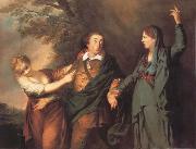 REYNOLDS, Sir Joshua Garrick Between tragedy and comedy oil